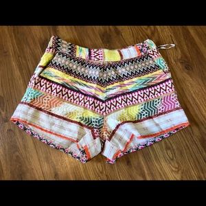 Fun Patterned High Waisted Shorts
